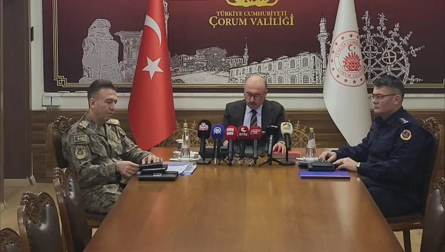 Çorum Valisi Ali Çalgan 2025 Asayiş Verilerini Açıkladı: Kişilere ve Malvarlığına Karşı Suçlarda Düşüş Sağlandı