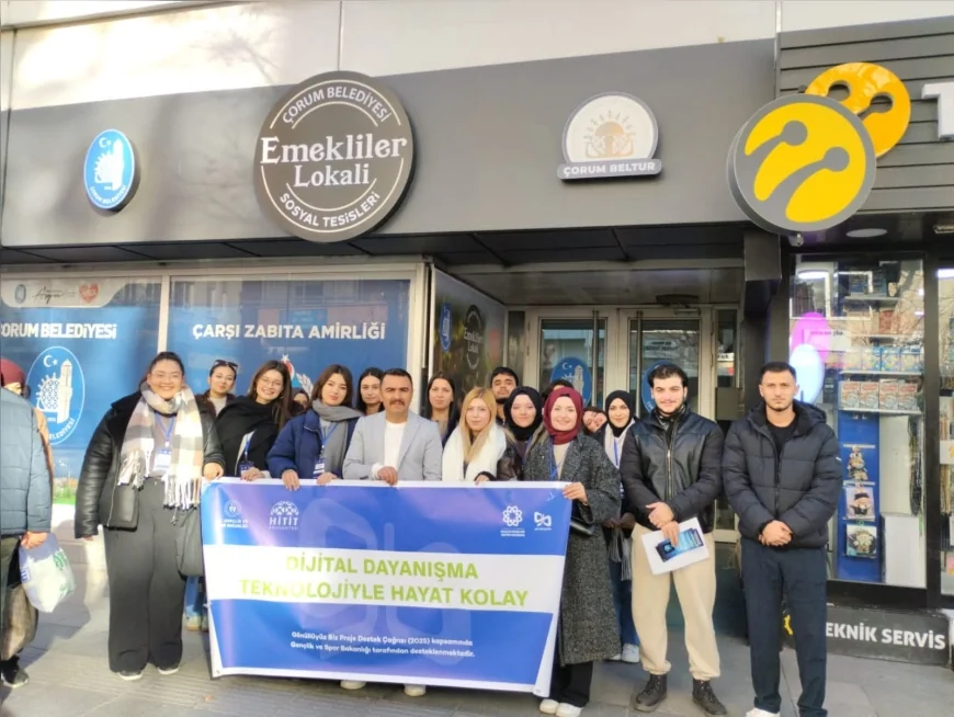 Hitit Üniversitesi “Dijital Dayanışma” Projesini Sahaya Taşıdı: Kuşaklararası Dijital Uçurumun Azaltılması Hedefleniyor