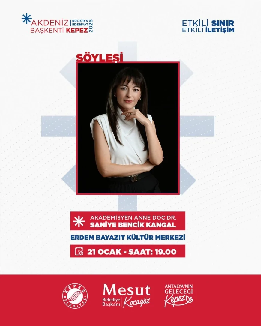 Akademisyen Anne Doç. Dr. Saniye Bencik Kangal: “Etkili Sınır – Etkili İletişim” Söyleşisiyle Kepez’de