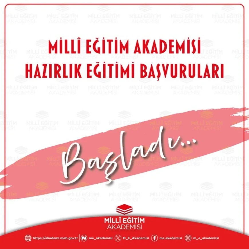 Millî Eğitim Bakanlığı Millî Eğitim Akademisinde Hazırlık Eğitimine Alınacak Öğretmen Adayları İçin Başvurular Başladı