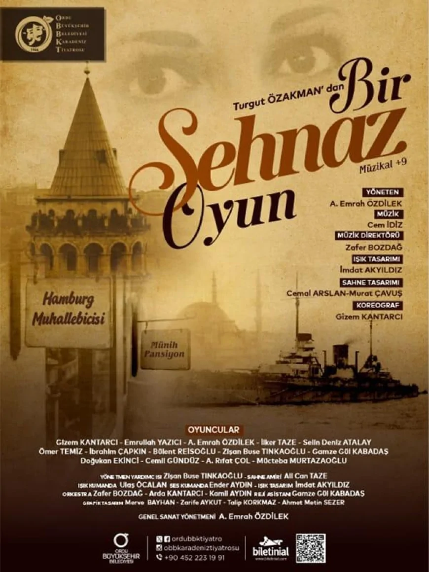 Ordu Büyükşehir Belediyesi Karadeniz Tiyatrosu “Bir Şehnaz Oyun” ile 23 Ocak’ta prömiyer yapıyor