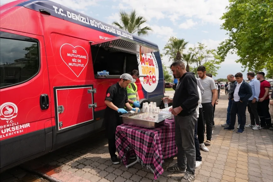 Denizli Büyükşehir Mobil İkram Araçları İlk Yılında 1 Milyon 177 Bin Kişiye Ulaştı