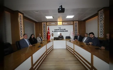 Çorum İl Sağlık Müdürü başkanlığında sağlık hizmetlerinin geleceği için planlama toplantısı yapıldı