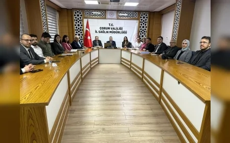 Çorum İl Sağlık Müdürlüğü 2025 Sağlık Hizmet Sunumu Değerlendirmesini Tamamladı, 17 Başlıkta Yol Haritası Belirlendi