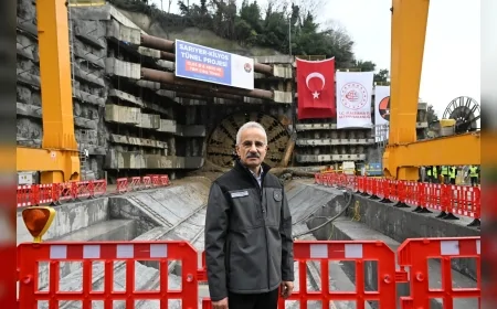 Ulaştırma ve Altyapı Bakanı Abdulkadir Uraloğlu: “Sarıyer-Kilyos Tüneli’nde 4 bin 800 metrelik TBM kazısını başarıyla tamamladık”