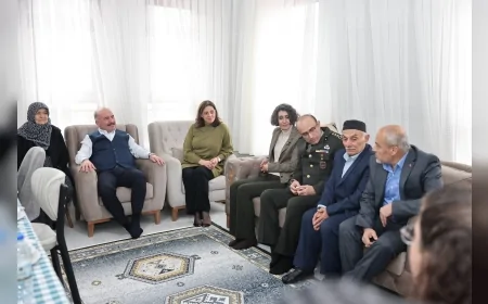 Çorum Valisi Ali Çalgan Bayat Çukuröz Köyü’nde Şehit Mustafa Uslu’nun Ailesini Ziyaret Etti