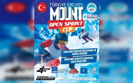 Erciyes Kayak Merkezi’nde Türkiye Mount Erciyes Open Sprint Cup Heyecanı Kayıtlarla Başladı