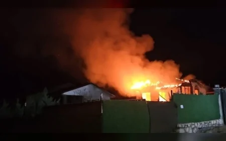 Çorum Eskiekin Bağları’nda Gurbetçiye Ait Bağ Evinde Çıkan Yangın Söndürüldü