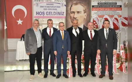 Saruhanlı Esnaf ve Sanatkarlar Odası Başkanlığına Gürcan Cengiz Seçildi