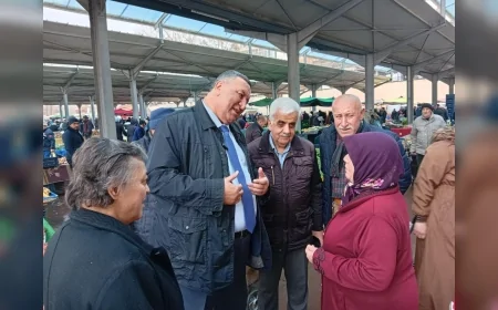 CHP Niğde Milletvekili Ömer Fethi Gürer Bor Salı Pazarı’nda: “Tarlada üretici, pazarda esnaf ve tüketici dertli”