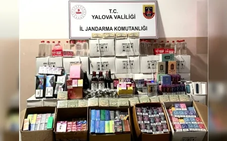 Yalova İl Jandarma Komutanlığı Merkez İlçede Kaçak Alkol ve Tütün Operasyonu Gerçekleştirdi
