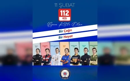 11 Şubat 112 Günü’nde “Bir Çağrı Bir Hayat” Vurgusu: Acil Durumlarda Tek Numara 112