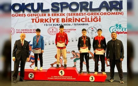 Çorum’dan Grekoromen Güreşte Türkiye Üçüncülüğü Başarısı