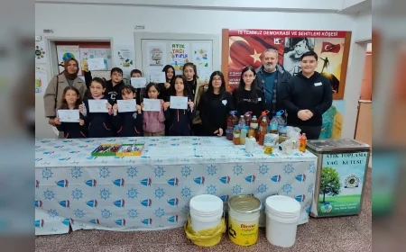 Çorum’da “Tertemiz Yarınlar Okullarda Başlar” Projesiyle Atık Yağ Seferberliği Başlatıldı