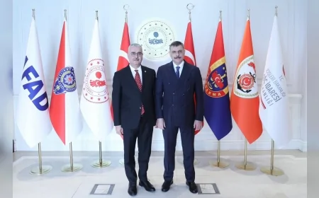 AK Parti Çorum Milletvekili Yusuf Ahlatcı İçişleri Bakanı Mustafa Çiftçi’yi Ziyaret Etti