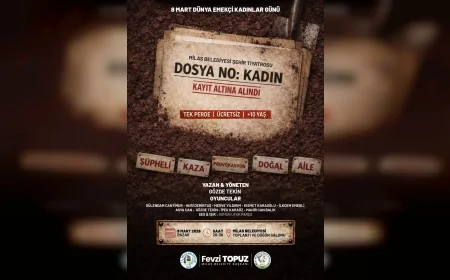 MİLAS BELEDİYESİ 8 MART’TA “DOSYA NO: KADIN – KAYIT ALTINA ALINDI” OYUNUNU ÜCRETSİZ SAHNELEYECEK