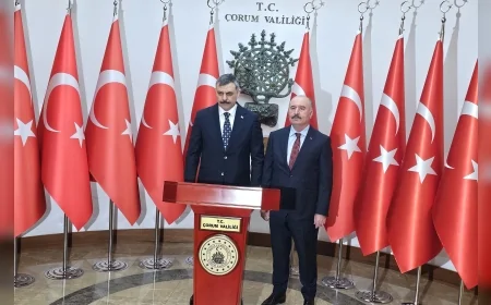 İçişleri Bakanı Mustafa Çiftçi Çorum’da Valiliği Ziyaret Etti