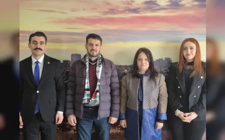 Bürokratlar ve Diplomatlar Birliği Derneği’nden Filistin Diplomasi Merkezi’ne Gazze Gündemli Ziyaret