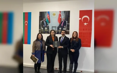 Bürokratlar ve Diplomatlar Birliği Azerbaycan Kültür Merkezi Yöneticisi Dr. Şehlâ Aslan’ı Ziyaret Etti