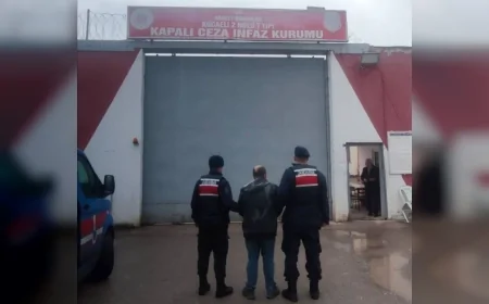 Yalova İl Jandarma Komutanlığı 18 Yıl Hapis Cezası Bulunan Hükümlüyü Termal’de Yakaldı