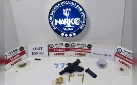 Yalova Merkezli Uyuşturucu Operasyonunda 4 Şüpheli Tutuklandı