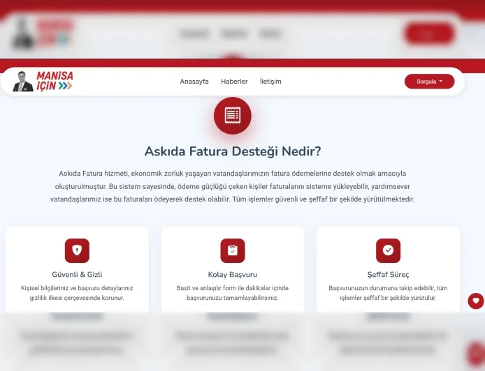 Manisa Büyükşehir Belediyesi’nden Dijital Dayanışma Adımı: “Askıda Fatura” Uygulaması Başladı