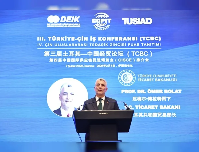 Ticaret Bakanı Ömer Bolat İstanbul’daki Türkiye–Çin İş Konferansı’nda: “Beklentimiz temasların somut ortaklıklara dönüşmesi”
