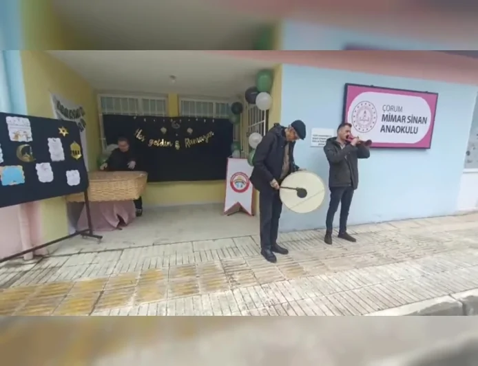 Çorum’da Okullarda Ramazan Coşkusu: Davullu Zurnalı Etkinliklerle “Maarifin Kalbinde” Manevi Atmosfer