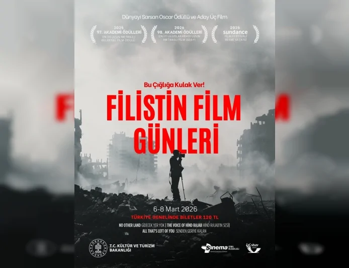 KÜLTÜR VE TURİZM BAKANLIĞI FİLİSTİN FİM GÜNLERİ 6–8 MART’TA TÜM TÜRKİYE’DE DÜZENLENECEK