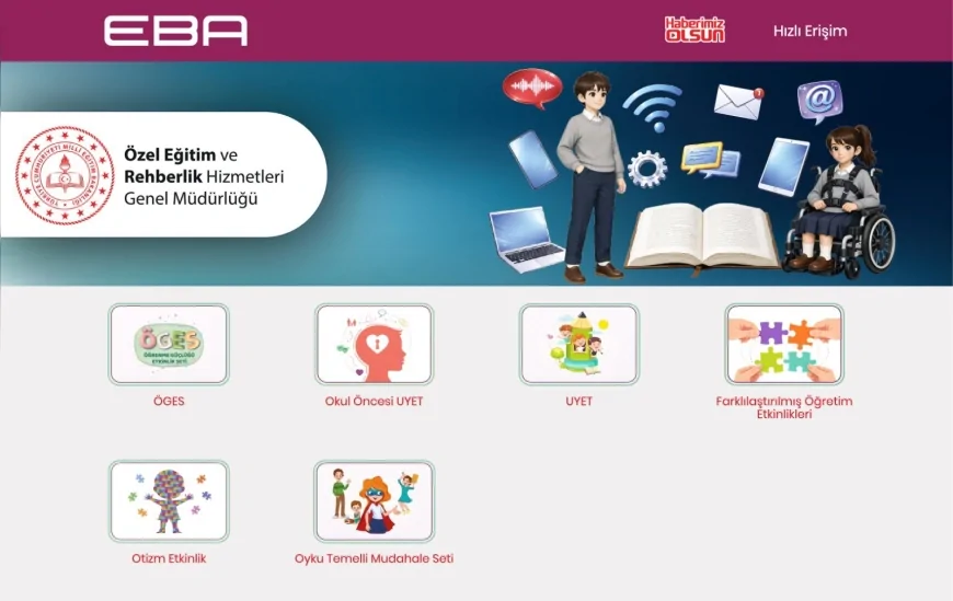 Milli Eğitim Bakanlığı Özel Eğitim Materyal Platformu EBA’da: Dijital içerikler ilk kez tek çatı altında erişime açıldı