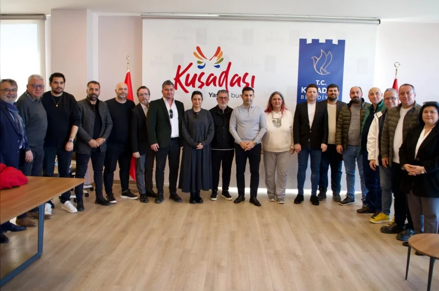 Kuşadasıspor Yönetiminden Belediye Başkanı Ömer Günel’e Ziyaret: Gelir ve Altyapı Projeleri Masada