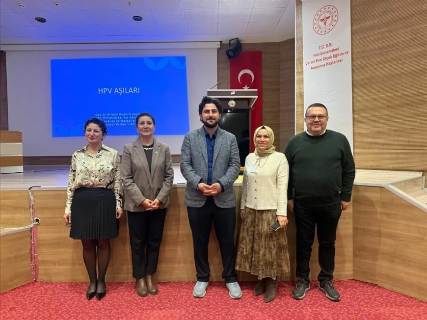 Çorum’da Sağlık Personeline Serviks Kanseri ve HPV Aşıları Eğitimi: “Erken Tanı ve Aşılama Hayati”