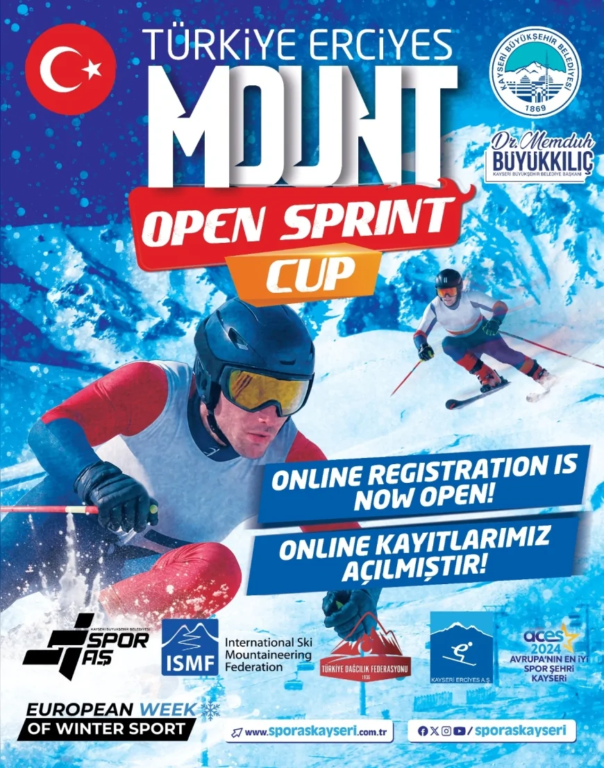 Erciyes Kayak Merkezi’nde Türkiye Mount Erciyes Open Sprint Cup Heyecanı Kayıtlarla Başladı