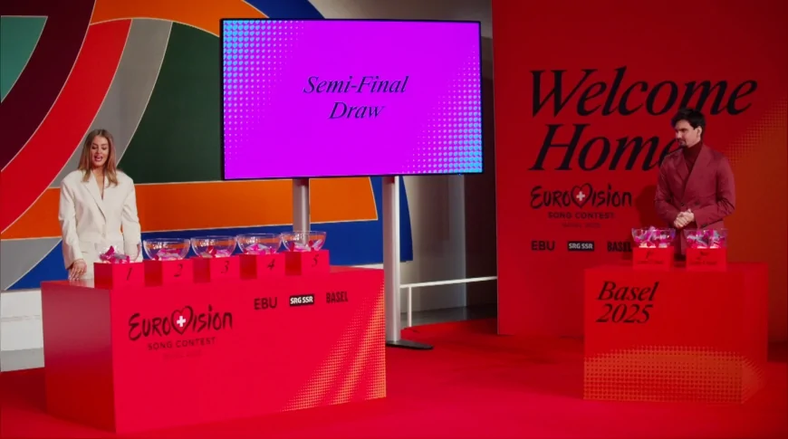 Eurovision 2025 Yarı Final Kurası Basel’de Çekildi: Ülke Dağılımları Kesinleşti