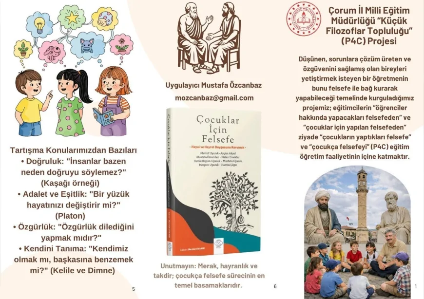 Türkiye Yüzyılı Maarif Modeli Kapsamında Çorum’da P4C Etkinliği: Çocuklar Felsefeyle Düşünmeyi Keşfetti