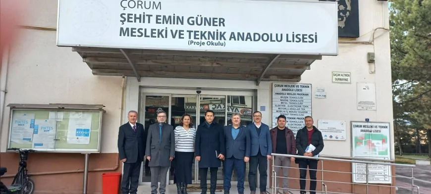 Çorum’da Mesleki Eğitim Kurumlarına Saha Ziyareti: Güvenlikten Devamsızlığa Kapsamlı Değerlendirme