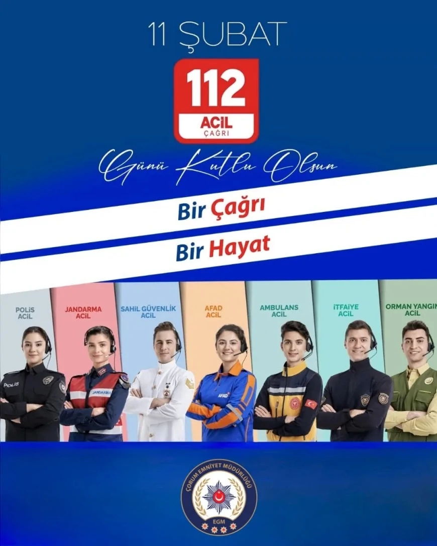 11 Şubat 112 Günü’nde “Bir Çağrı Bir Hayat” Vurgusu: Acil Durumlarda Tek Numara 112