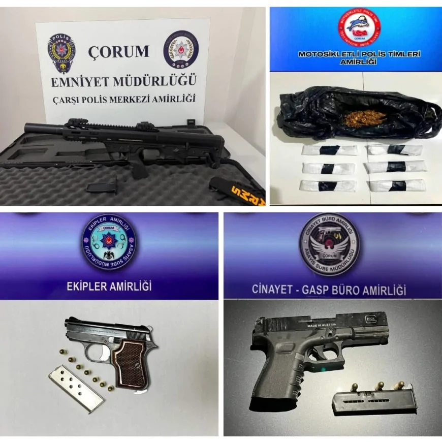 Çorum Emniyet Müdürlüğü 06-13 Şubat Tarihleri Arasında 3 Bin 185 Kişiyi Sorguladı 4 Aranan Şahıs Yakalandı