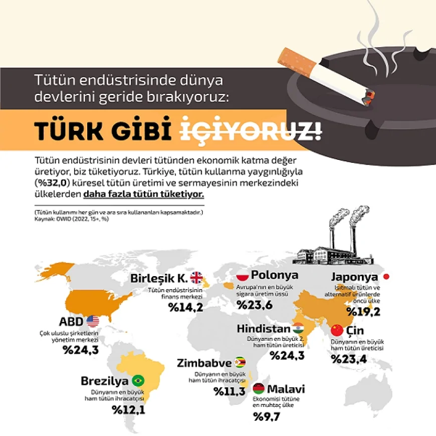 İLKE Vakfı Raporu: “Türkiye Günlük Tütün Kullanımında OECD Ülkeleri Arasında İlk Sırada”