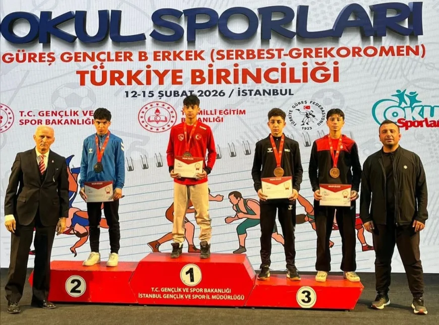 Çorum’dan Grekoromen Güreşte Türkiye Üçüncülüğü Başarısı