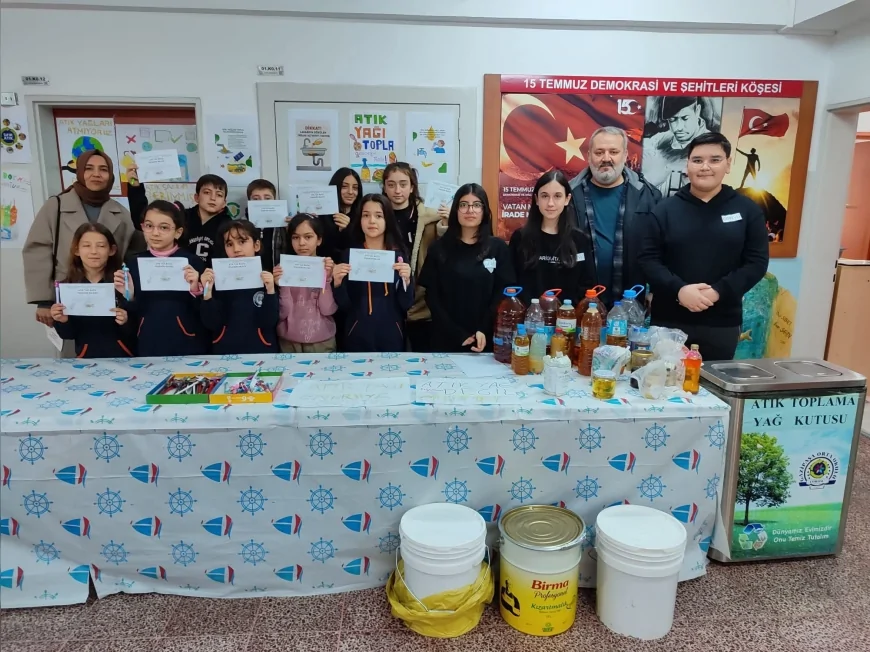 Çorum’da “Tertemiz Yarınlar Okullarda Başlar” Projesiyle Atık Yağ Seferberliği Başlatıldı