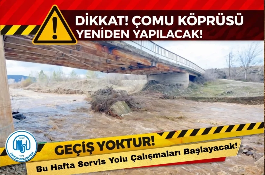 İskilip–Tosya Kara Yolunda Çomu Köprüsü Yıkılıyor: Ulaştırma ve Altyapı Bakanlığı Yeniden İnşa Kararı Aldı