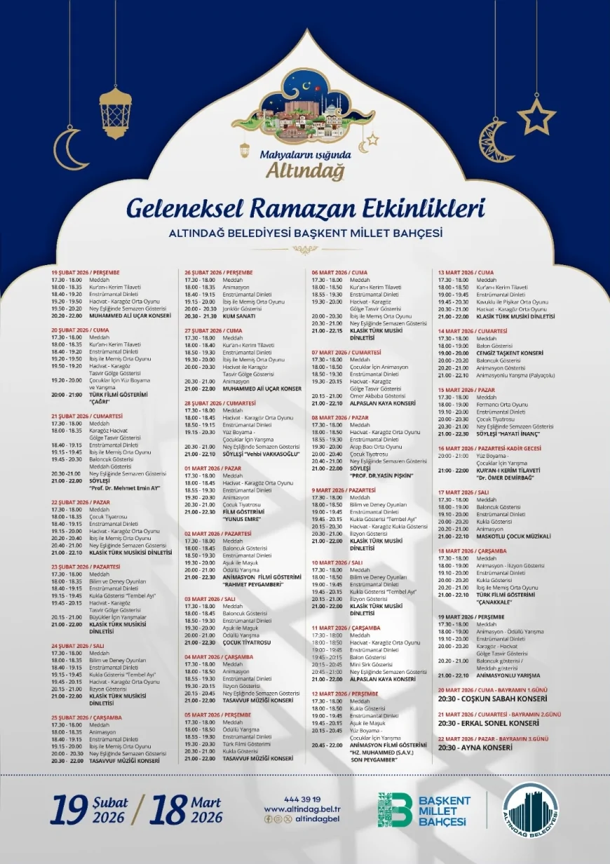 Altındağ Belediye Başkanı Dr. Veysel Tiryaki: “Tüm Ankaralıları Başkent Millet Bahçesi’ne bekliyoruz”