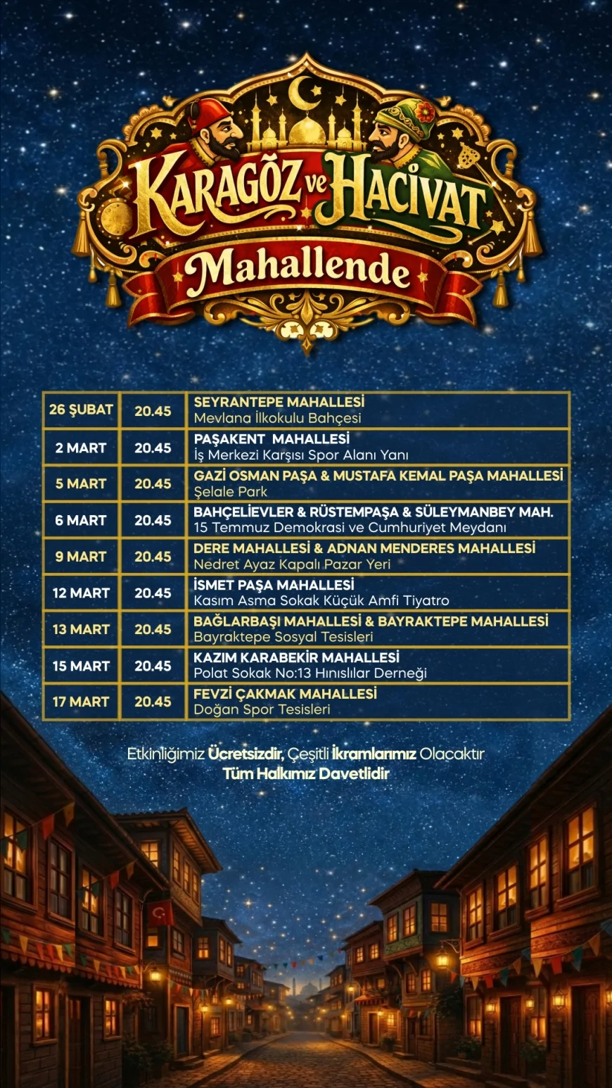 Yalova Belediye Başkanı Mehmet Gürel: “Karagöz ve Hacivat Mahallende ile Ramazan coşkusunu sokaklara taşıyoruz”