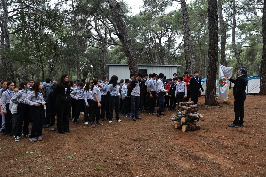 ANTALYA BÜYÜKŞEHİR BELEDİYESİ İZCİLERİ KAYNAŞMA KAMPINDA DOĞAYLA İÇ İÇE BULUŞTU