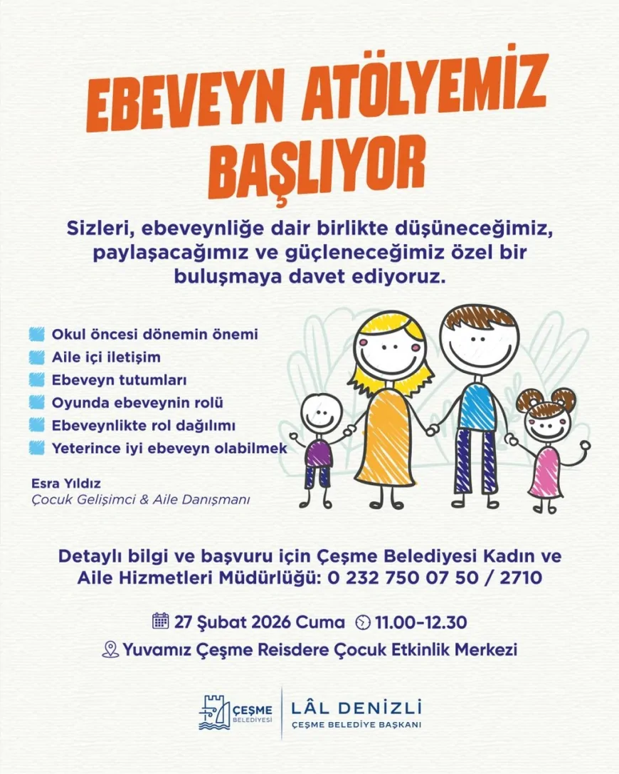 Çeşme Belediye Başkanı Lâl Denizli: “Çeşme’de çocukları merkeze alan, aileleri kapsayan sosyal destek çalışmalarımızı kararlılıkla sürdüreceğiz”
