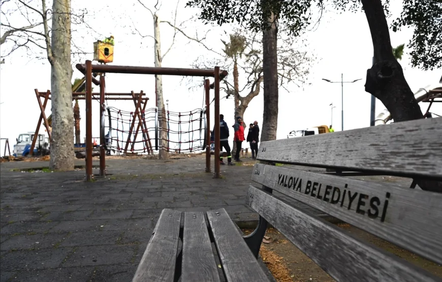 Yalova Belediyesi Gazi Paşa Caddesi’nde Budama Çalışmalarını Sürdürüyor