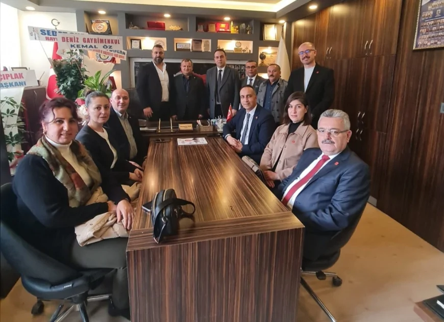 CHP Çorum İl Başkanı Av. Dinçer Solmaz Esnaf Odaları Başkanlarına Hayırlı Olsun Ziyaretinde Bulundu