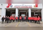 Çorum Valisi Ali Çalgan’dan İtfaiye Personeline Bayram Ziyareti
