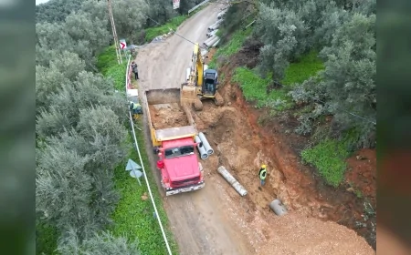 Bursa Büyükşehir Belediyesi İznik Müşküle’de 30 yıllık altyapı sorununu kalıcı yatırımla çözüyor!